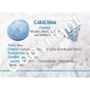 Blauer Calcit Madagaskar HERZ Handschmeichler gute Steinqualität und Polierung ca.50 mm
