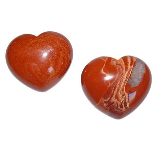 Jaspis rot Herz schne bauchige Form ca. 45x40x25 mm als Handschmeichler