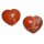 Jaspis rot Herz schöne bauchige Form ca. 45x40x25 mm als Handschmeichler