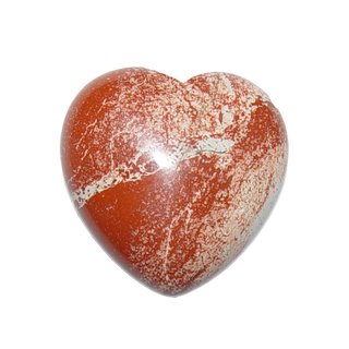 Jaspis rot Herz klein schöne bauchige Form ca. 25x25x13 mm als Handschmeichler
