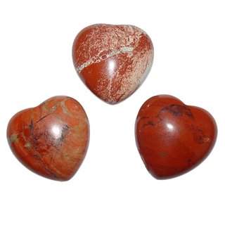 Jaspis rot Herz klein schne bauchige Form ca. 25x25x13 mm als Handschmeichler