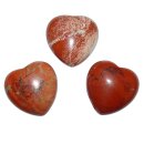 Jaspis rot Herz klein schöne bauchige Form ca. 25x25x13 mm als Handschmeichler