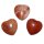 Jaspis rot Herz klein schöne bauchige Form ca. 25x25x13 mm als Handschmeichler