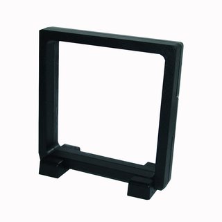 Display Kunststoff S 11 x 11 cm mit Folien Bespannung zur schwebenden Prsentation Schwarz