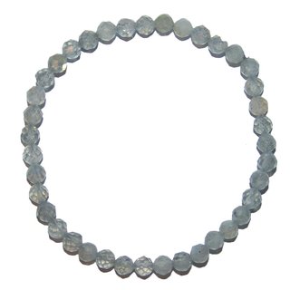 Labradorit 5 mm facettiertes Kugel Armband auf elastischem Band aufgezogen ca. 18 - 19 cm