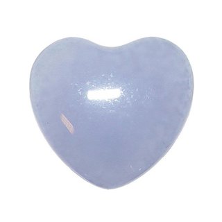 Chalcedon Herz kleiner Handschmeichler oder Taschenstein ca. 20x20x8mm