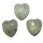 Prehnit Herz  mit Einschlüssen kleiner Handschmeichler schöne bauchige Form ca. 20 x 20 x 12 mm