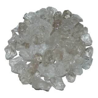 250 Gramm Bergkristall kleine Rohstücke Rohsteine Wassersteine klare rauchige Qualität ca. 20 - 30 mm