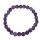 Amethyst 8 mm facettiertes Kugel Armband auf elastischem Band aufgezogen ca. 19 - 20 cm