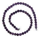 Amethyst 8 mm facettierte Kugel Kette mit 925er Silber...