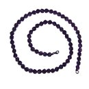 Amethyst 6 mm facettierte Kugel Kette mit 925er Silber...