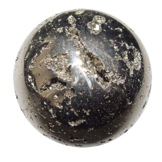 Pyrit Kugel auch Katzengold genannt A*extra Qualität aus Peru Ø ca.40 mm