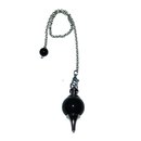 Pendel mit 20 mm Obsidian Kugel , wechselbar Lnge ca. 27 cm