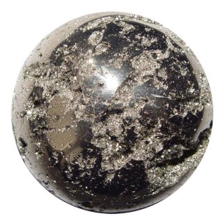 Pyrit Kugel auch Katzengold genannt A* extra Qualität aus Peru Ø ca.45 mm