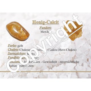 Calcit Honig hell Kugel ca.30 mm  Handschmeichler aus Mexiko schn klar - transparent