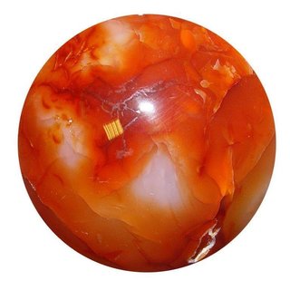 Carneol Natur (kein Achat) Kugel ca. 50 mm  als Handschmeichler oder zur Massage Madagaskar