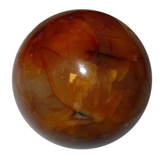 Carneol Natur (kein Achat) Kugel ca. 50 mm  als Handschmeichler oder zur Massage Madagaskar
