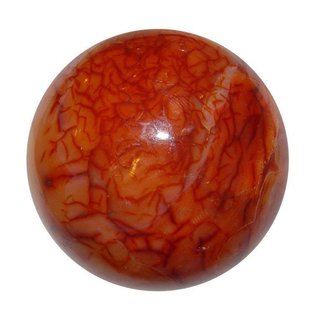 Carneol Natur (kein Achat) Kugel ca. 50 mm  als Handschmeichler oder zur Massage Madagaskar