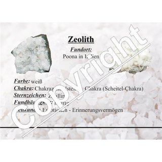 Zeolith mit weißen Apophylit Kristall Rohstück ca. 1 - 2 kg