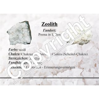 Zeolith mit weien Apophylit Kristall Rohstck ca. 1 - 2 kg