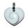 Operculum Shivas - Auge Herz gebohrt als Anhänger mit silberfarbenen Clip ca. 30 mm