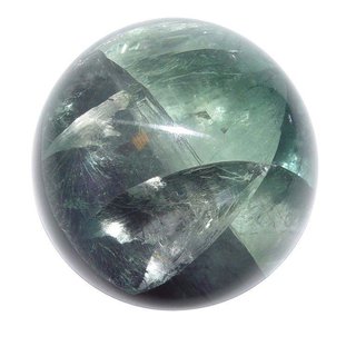 Fluorit Kugel ca. 40 mm  in grn - lila Farbe Handschmeichler
