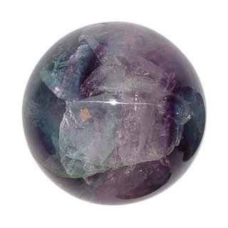 Fluorit Kugel ca. 40 mm  in grn - lila Farbe Handschmeichler