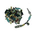 Edelstein Schmuck Bastel  Set natur Steine grn Tne 200...