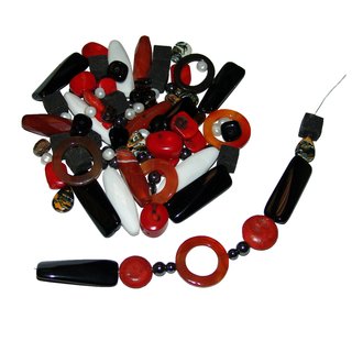 Edelstein Schmuck Bastel  Set natur Steine u. Schaumkoralle 200 Teile und mehr ca. 400 Gramm incl.3 m Nylonfaden
