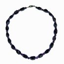 Amethyst facettierte Kette Rauten mit Kugeln A*Qualitt...
