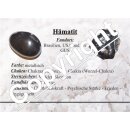 Hämatit 2er Schmuckset 1x 4mm Kugelarmband mit 3 Strasskugeln,1x 4mm Kugel Ring mit 3 Strasskugeln