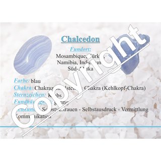 Chalcedon roh Rose Rostck ca. 25 - 35 mm