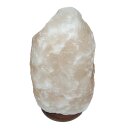 2,0 - 3,0 kg Salzlampe hell Bosalla® mit Palisander-Holz Sockel, Salz Leuchte