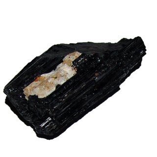 Turmalin schwarz / Schörl Rohstück Rohkristall teilweise mit Einschlüssen