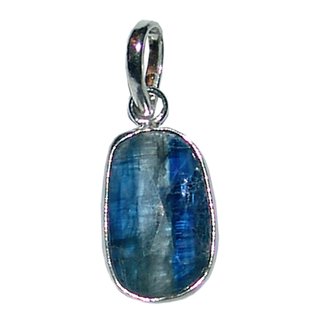 Disthen ( Cyanit) 925er Silberanhnger flach ca. 15 x10 mm