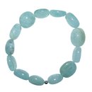 Aquamarin Trommelstein Nugget Armband A*extra Qualitt...