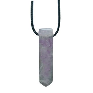 Amethyst gebndert Spitze gebohrt als Anhnger ca. 45 mm lang Bohrung ca. 2,5 mm