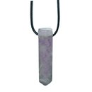 Amethyst gebndert Spitze gebohrt als Anhnger ca. 45 mm...