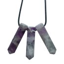 Amethyst gebändert Spitze gebohrt als Anhänger...