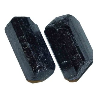 Turmalin Schrl schwarz Natur gewachsener Doppelender = zwei natrliche ENDEN klein ca. 20 - 30 mm