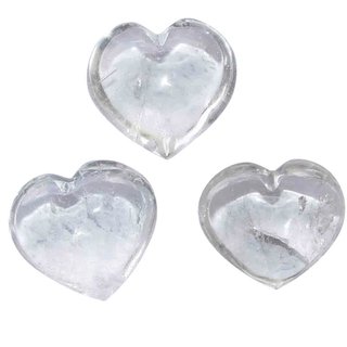 Bergkristall Herz auch als Handschmeichler A*Extra klare Qualität ca. 30  mm
