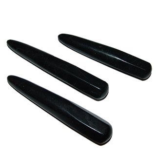 Schungit / Shungit Massagestab Massage Stab / Griffel angeschliffen ca. 100 - 120 mm