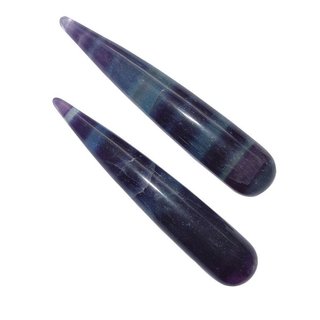 Fluorit Massage Stab / Griffel konische Form, gute Steinqualitt