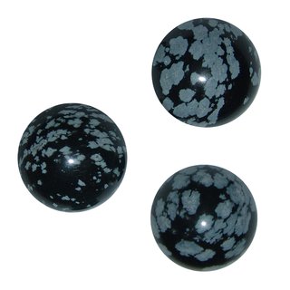 Schneeflockenobsidian 20 mm Kugel auch als Handschmeichler