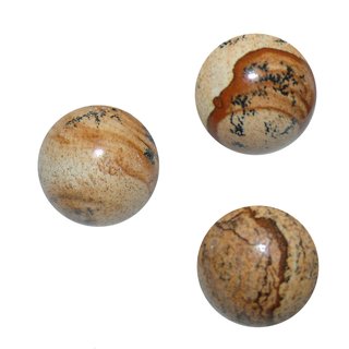 Landschaftsjaspis 20mm Kugel auch als Handschmeichler