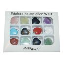 12 Stück Edelstein Herz Anhänger 20 mm...