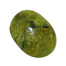 Opal grün flacher Trommelstein Handschmeichler ca. 30 mm...