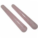 Rosenquarz Massage Stab / Griffel konische Form ca. 100 mm