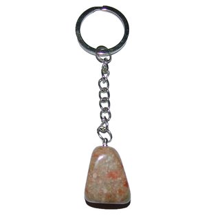 Unakit / Epidot Trommelstein Schlsselanhnger ca. 20 - 25 mm mit Kette und Schlsselring
