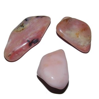 Andenopal rosa Trommelstein Handschmeichler ca. 20 - 40 mm teilweise mit Oberflchenstruktur